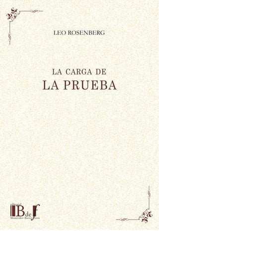 La Carga De La Pruebarosenberg Leo Ediciones De La Lenga 9010